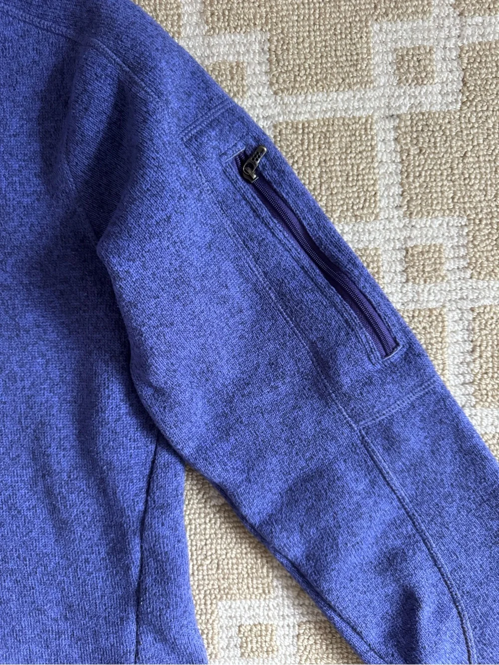 Patagonia Better Sweater 1/4 Zip Fleece Pullover Purple Medium - Picture 10 of 12
